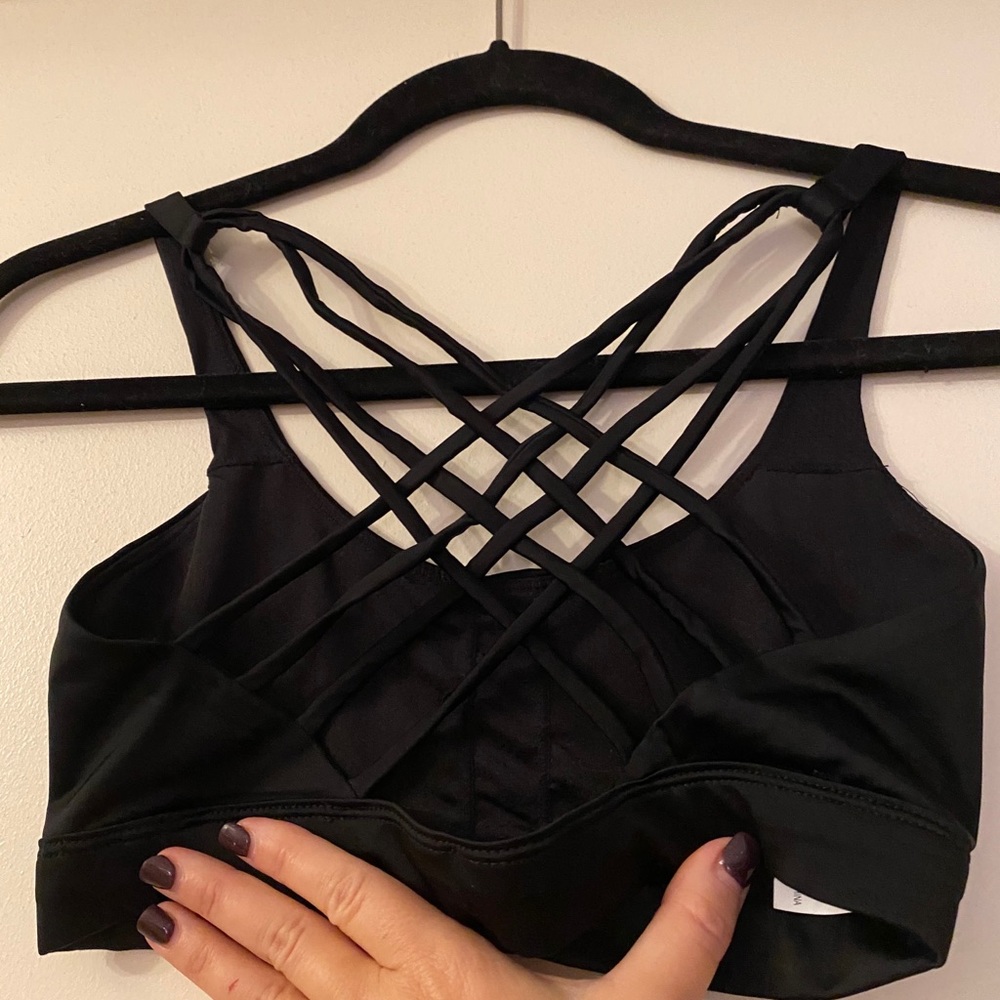 Never worn black sports bra